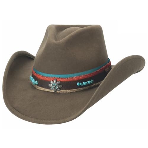 Generic Bullhide Fashion Felt Forever After All Cowboy Turquoise Hat in Size Large