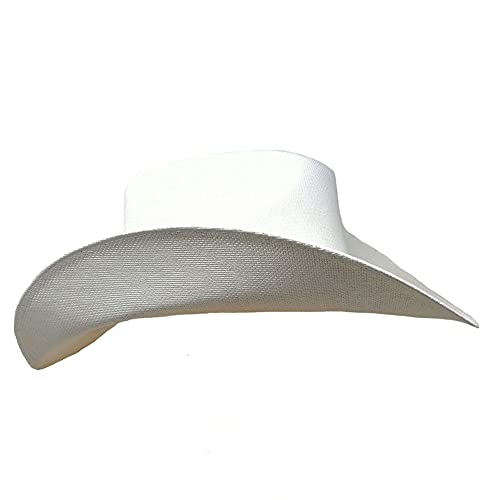 BULLHIDE Straw Collection Men's Double Barrel Ace 50x Straw Western Cowboy Hat with 4 1/4" Shapeable Brim