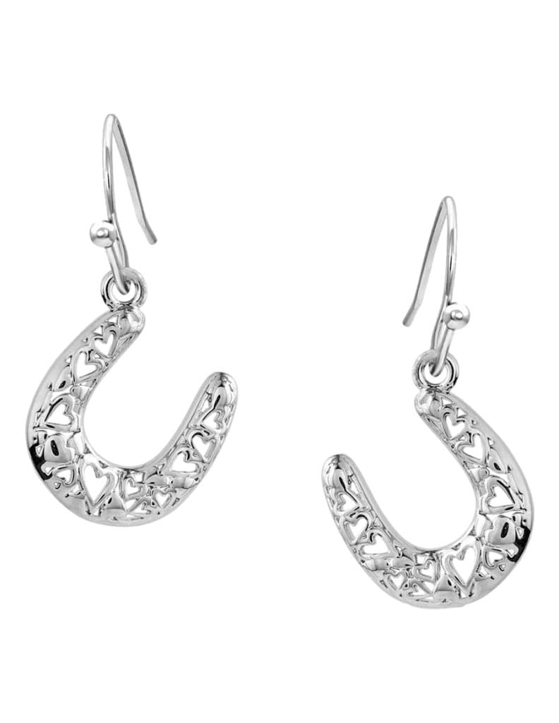 Montana Silversmiths Heartfelt Luck Horseshoe Earrings - ER5700