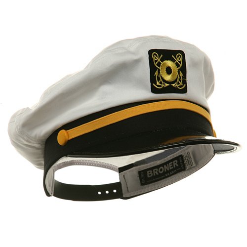Broner Adjustable Captain Yacht Cap One Size Snap Back