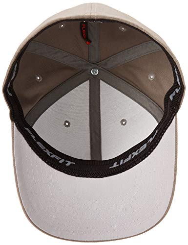 Flexfit Men's Athletic Baseball Fitted Cap, Gray, XXL
