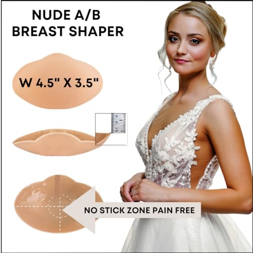 Bring It Up Push Up Sticky Bra, Breast Lifters, Breast Shaper, Adhesive Bra, Nipple Cover, Pasty, Cup Size A-B, Nude