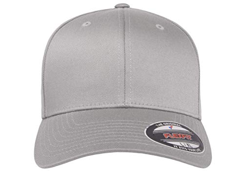 Flexfit Men's Athletic Baseball Fitted Cap, Gray, XXL