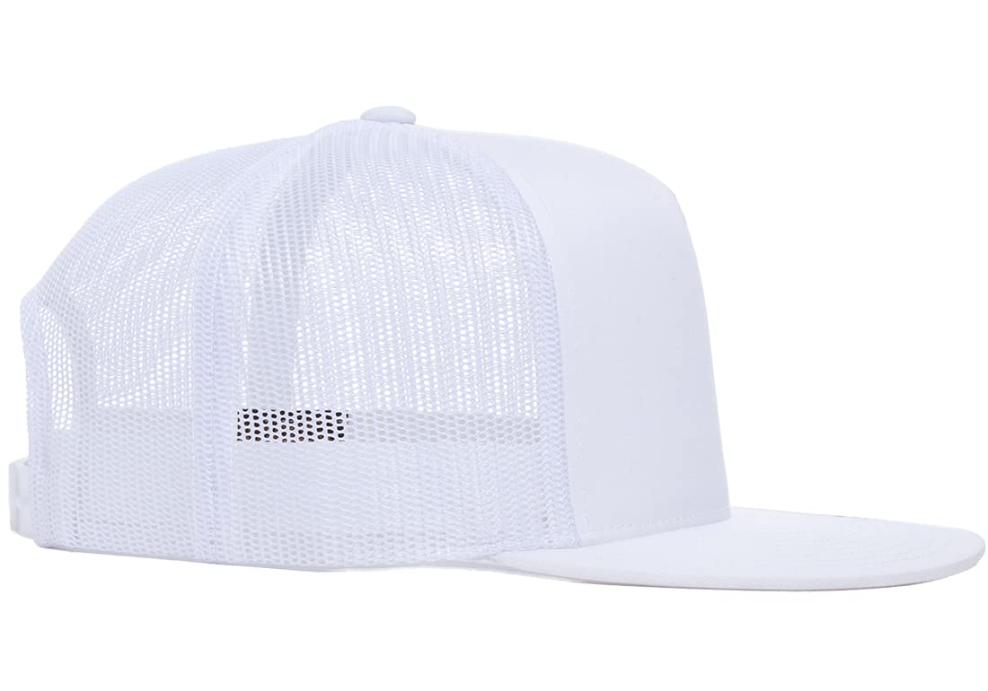 Flexfit Adjustable Snapback Classic Trucker Hat 6006 (White) XX-Large