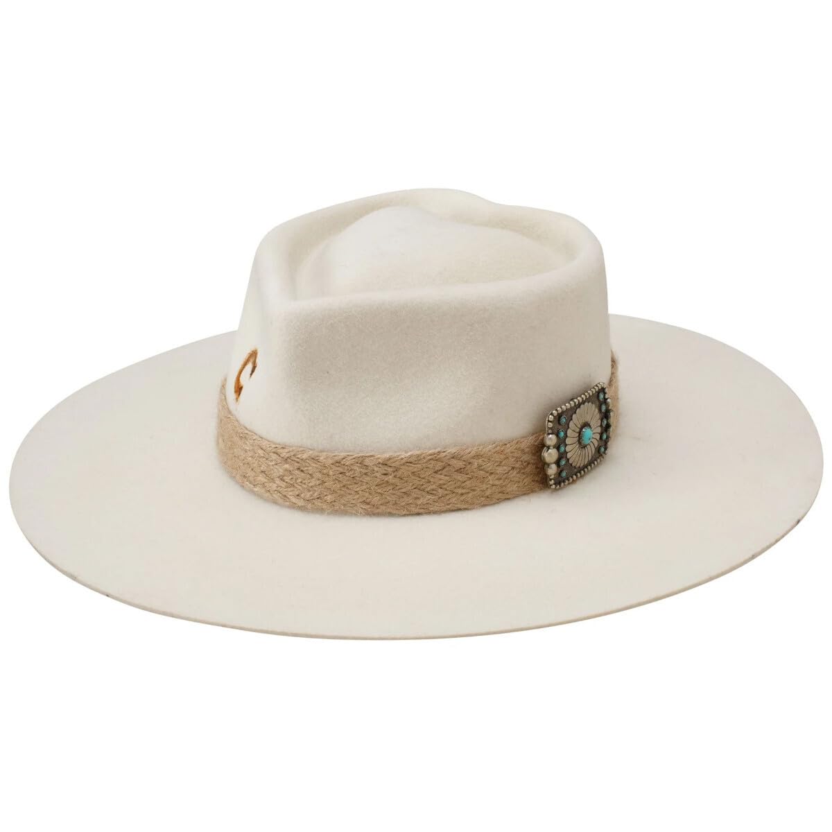 Charlie 1 Horse Fling Fashion Felt Cowgirl Hat Ivory Large, Beige