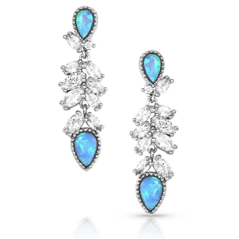 Montana Silversmiths Western Lifestyle Opal Earrings (Mystic Falls Opal Crystal)