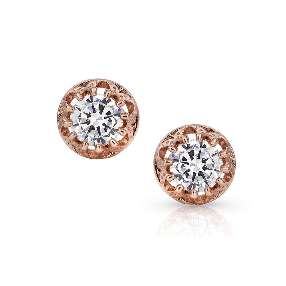 Montana Silversmiths Western Lifestyle Rose Gold Earrings (Sunlit Lucky Water)