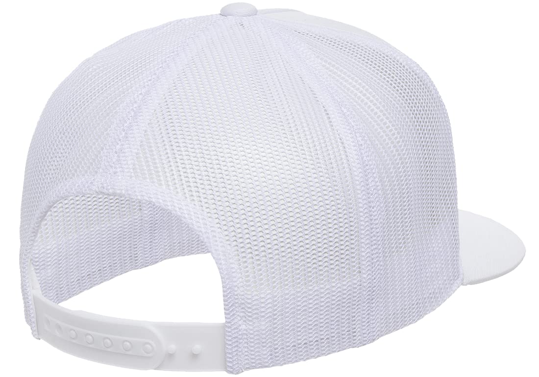 Flexfit Adjustable Snapback Classic Trucker Hat 6006 (White) XX-Large