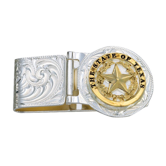 Montana Silversmiths Men's Texas Star Hinged Money Clip - Mcl23-848