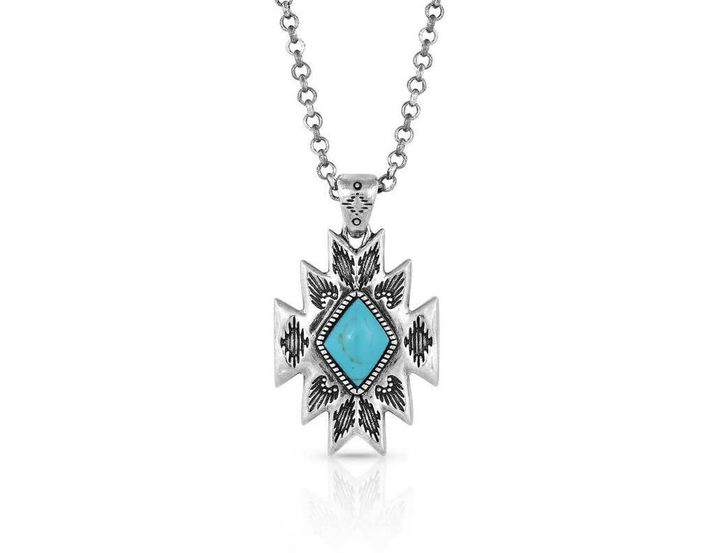 Montana Silversmiths Turquoise Star Pendant Necklace - NC5036