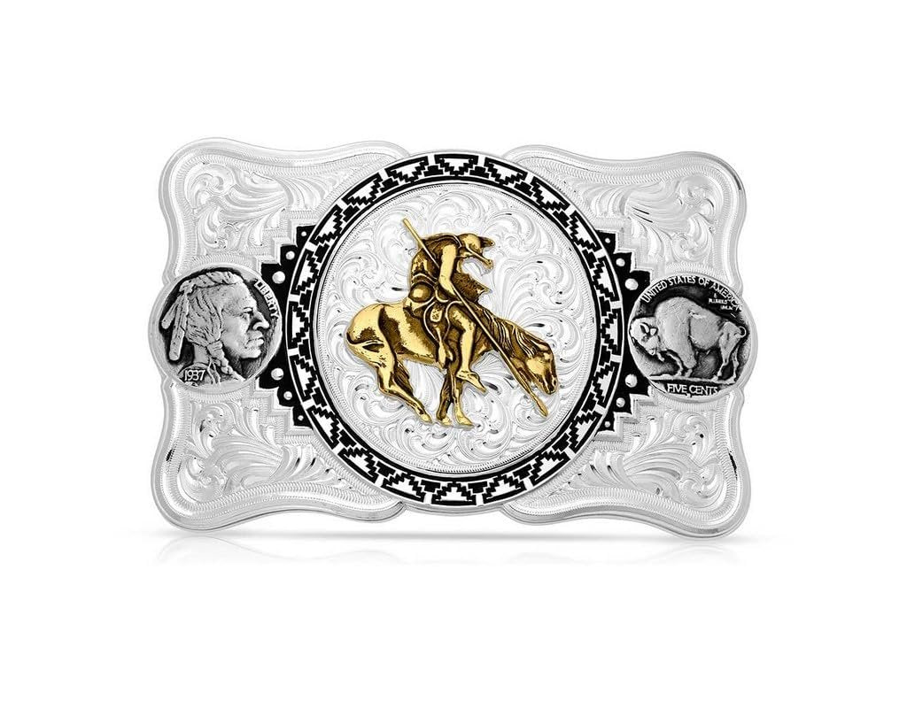 Montana Silversmiths Silver Belt Buckle