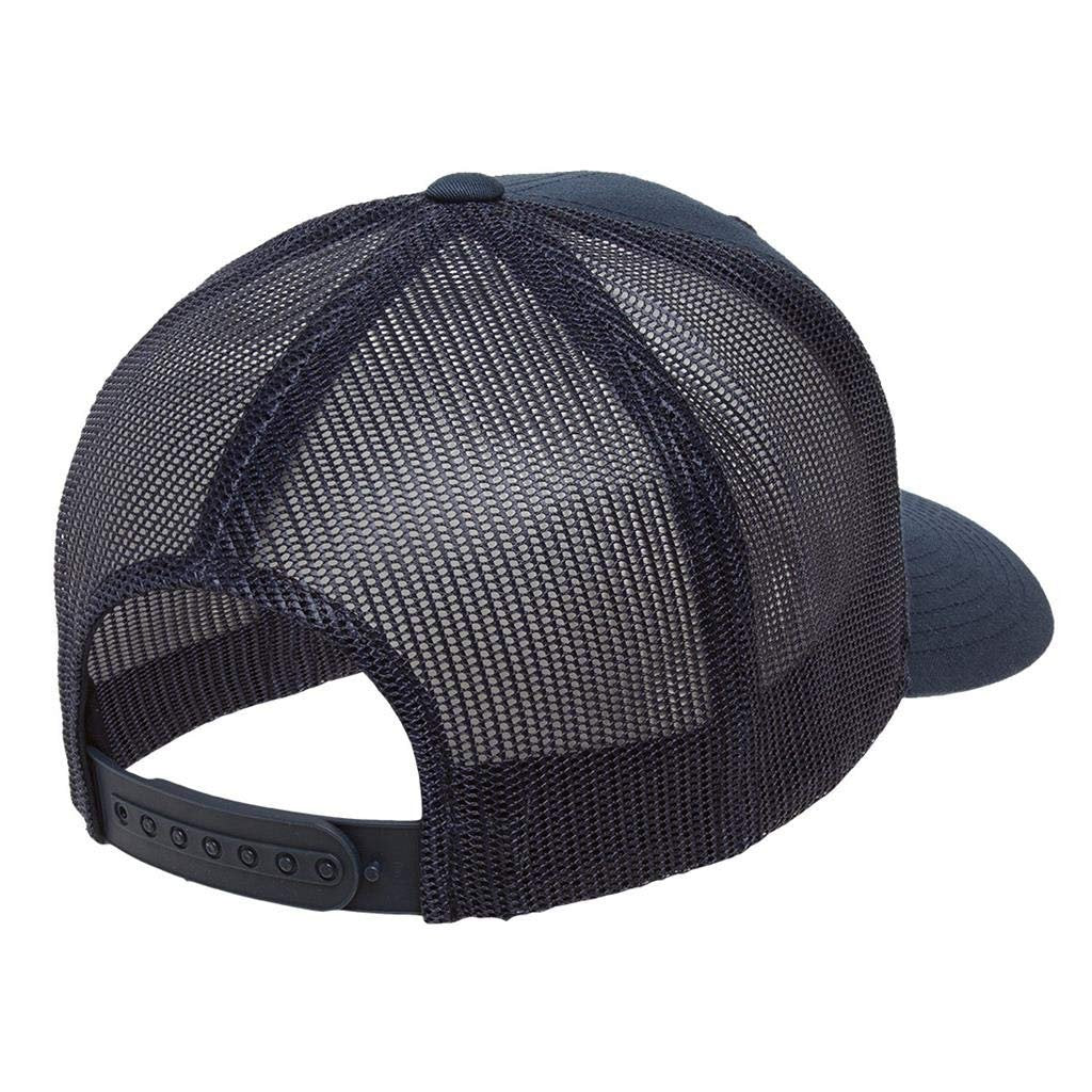 YP 6606 Curved Bill Trucker Mesh Snapback Hat with No Sweat Hat Liner