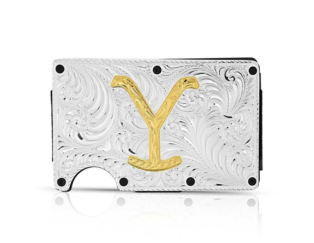 Montana Silversmiths Western Themed Credit Card and Cash Case (The Dutton Y Yellowstone)