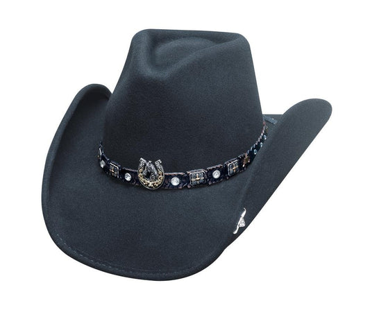 Bullhide Hats 0708Bl Horse Country Collection Dark Horse Black Cowboy Hat