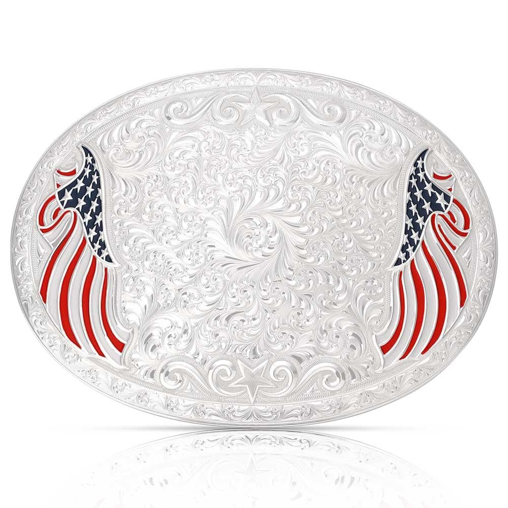 Montana Silversmiths Silver Belt Buckle