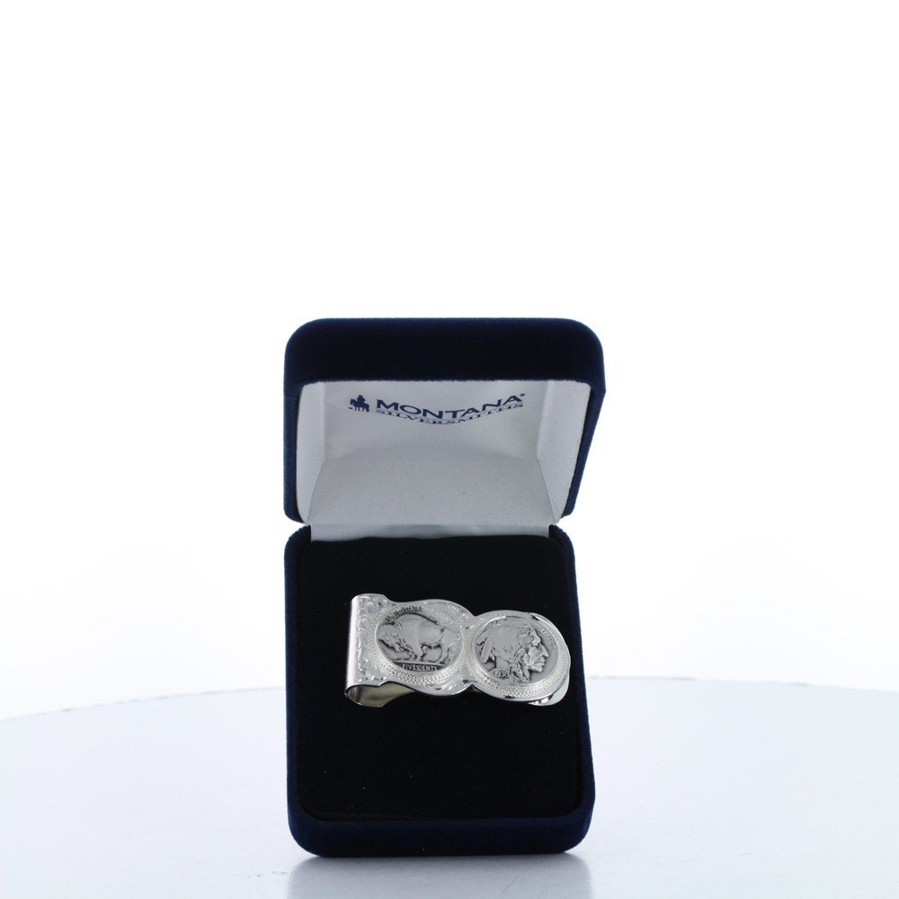 Montana Silversmith Buffalo Indian Nickel Scalloped Money Clip - MCL50