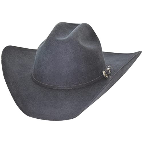 Bullhide Montecarlo mens Felt Collection Kingman 4x Premium Wool Western Cowboy Hat, 4" Brim