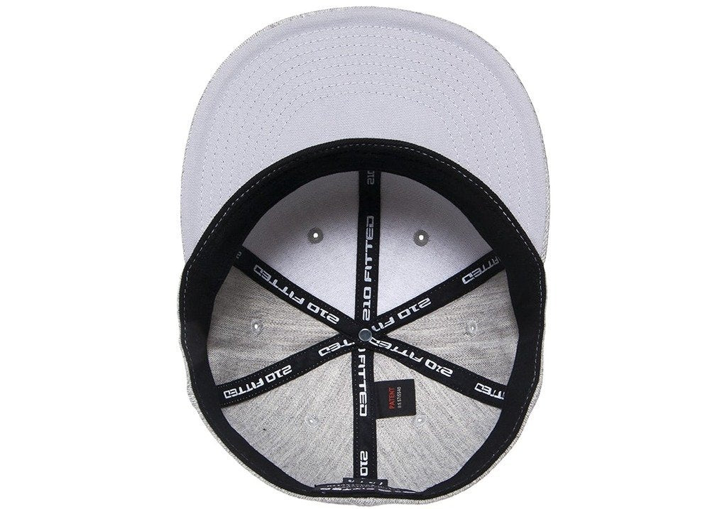 Flexfit Premium Flatbill Cap – Fitted 6210 - Extra Extra Large (Heather Gray)