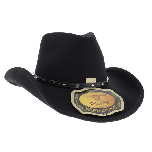 Bullhide Hats 0328BR Thunderbird Felt Black Cowboy Hat