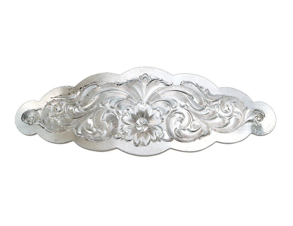 Montana Silversmiths Women's Scalloped Silver Barrette Silver One Size