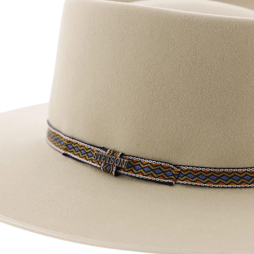 Stetson Men's Yancy Crushable Wool Hatband Outdoor Western Cowboy Hat - Black