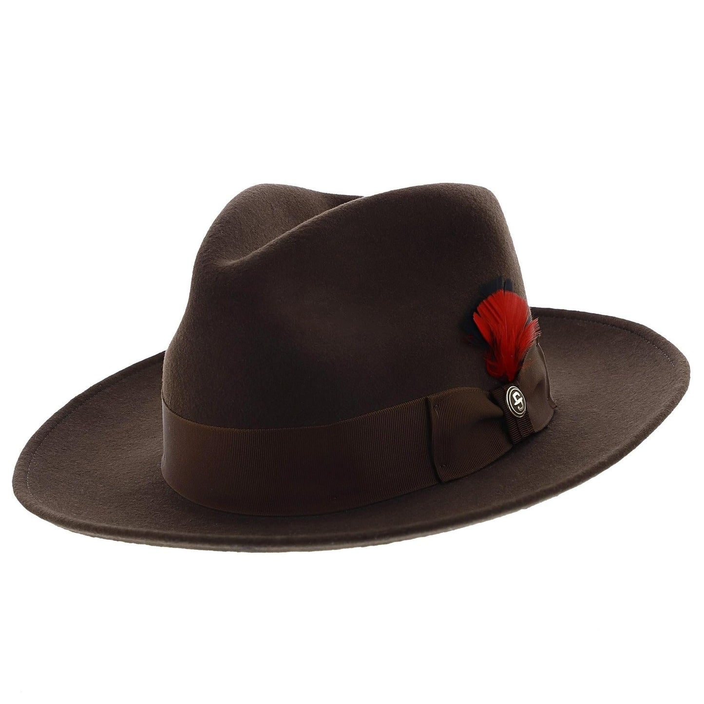 Stetson Men's Gurnee Crushable Soft Wool Felt Fedora Hat | Can Be Packed in a Travel Bag | Grosgrain Ribbon Hatband