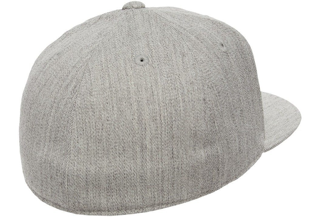 Flexfit Premium Flatbill Cap – Fitted 6210 - Extra Extra Large (Heather Gray)