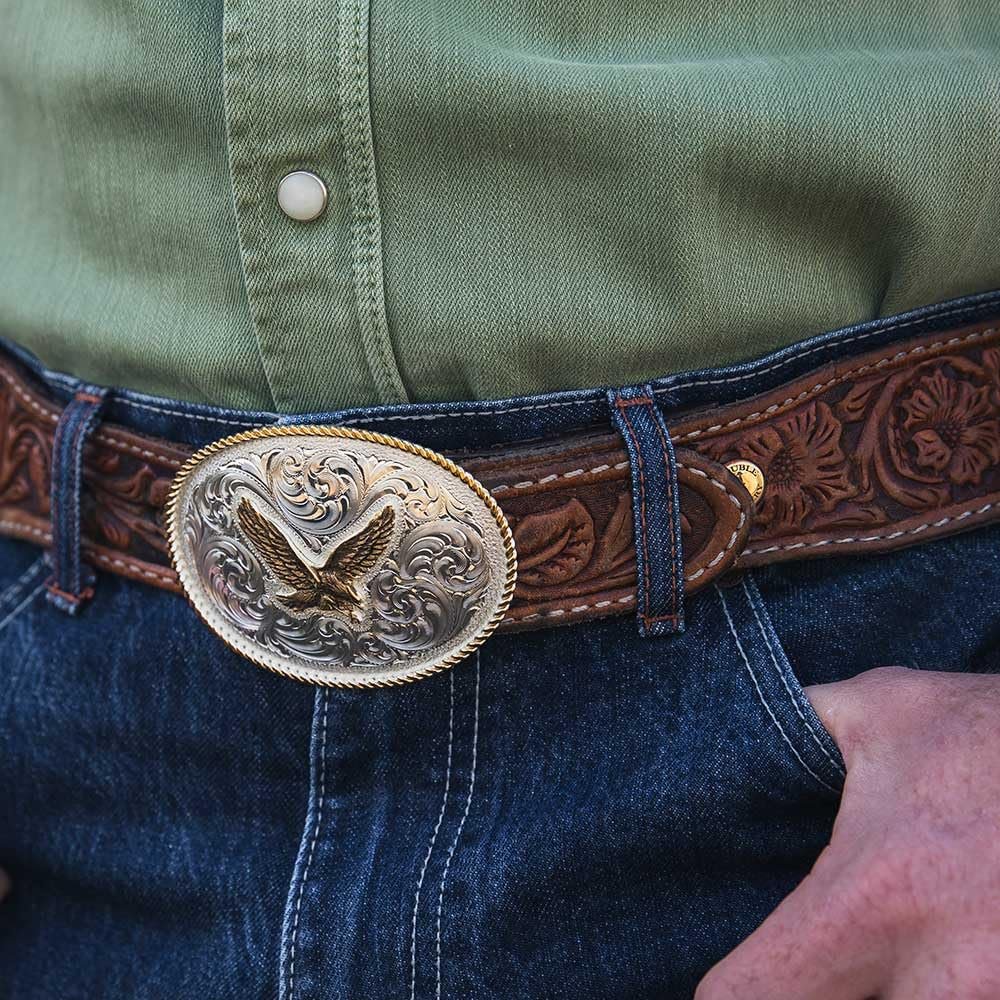 Montana Silversmiths Silver Belt Buckle