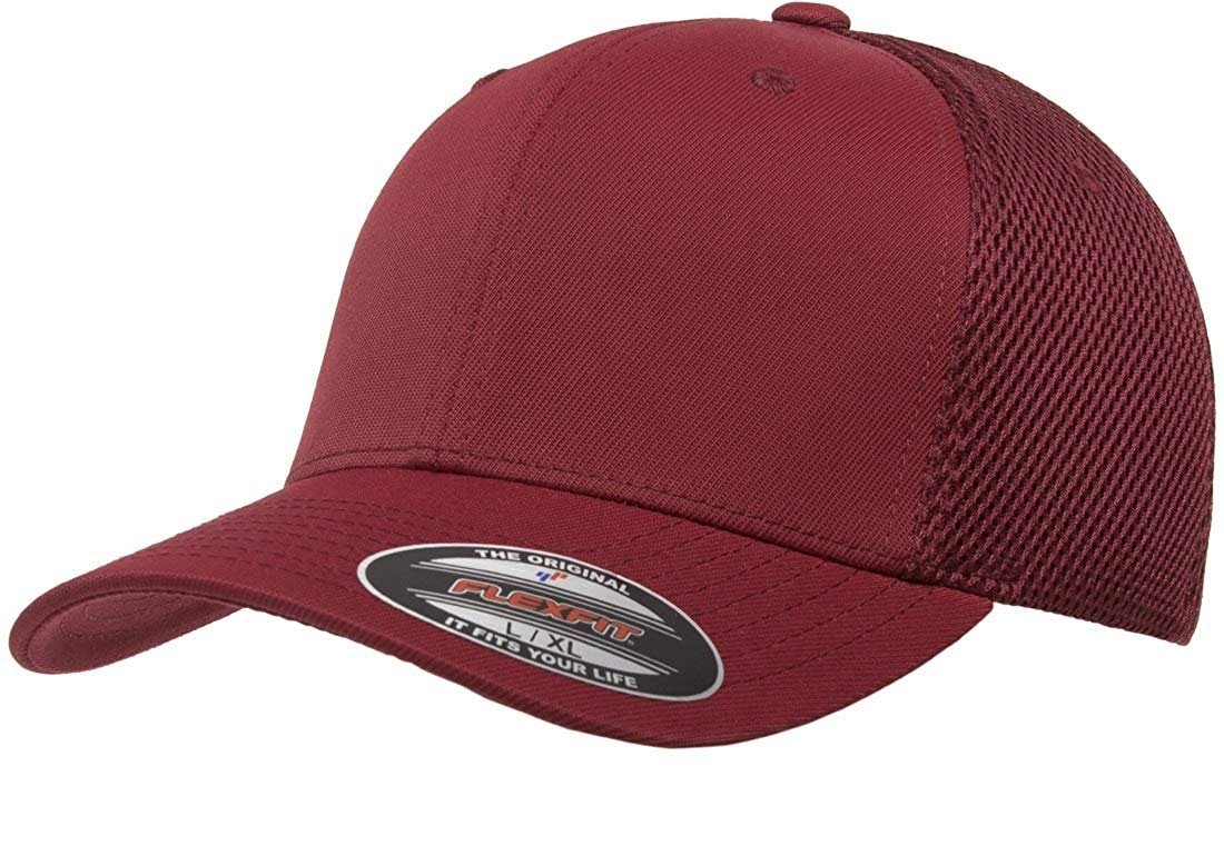 Flexfit Ultrafibre Airmesh Fitted Cap, Maroon, XX-Large