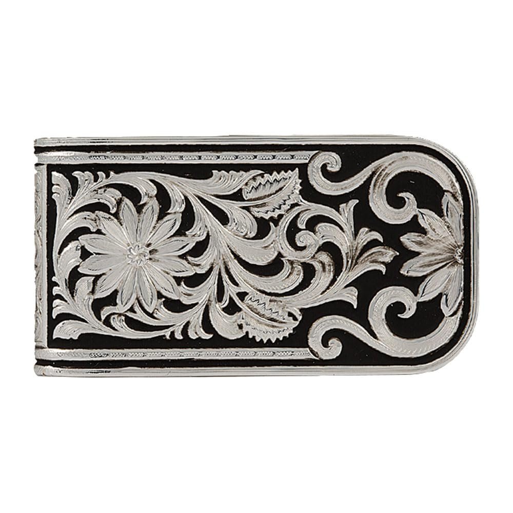 Montana Silversmiths Men's Leathercut Bitterroot Money Clip - Mcl27