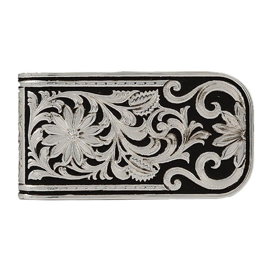 Montana Silversmiths Men's Leathercut Bitterroot Money Clip - Mcl27