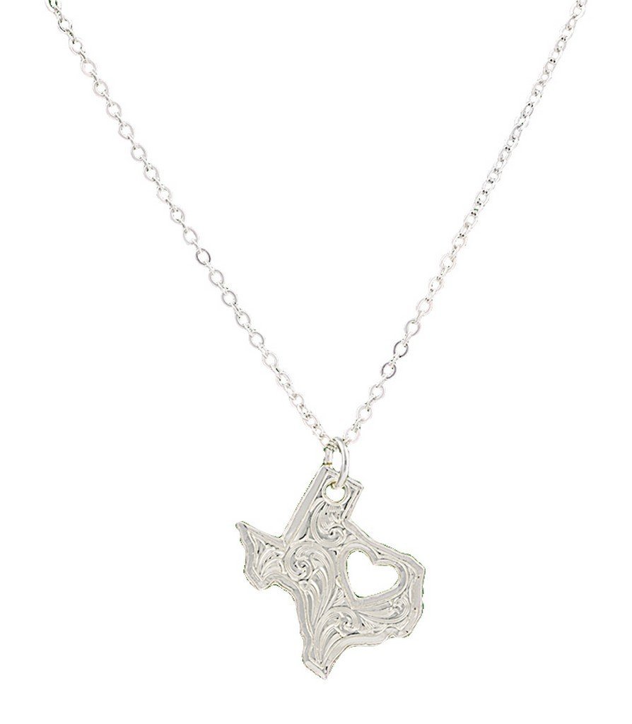 Montana Silversmiths Women's I Heart Texas Necklace - NC2370TX One Size