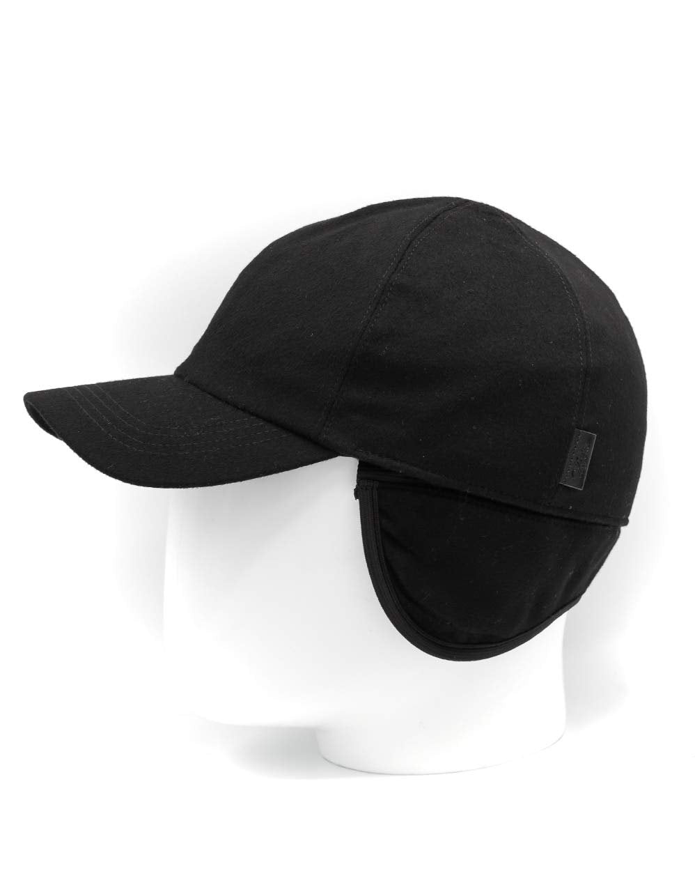 Wigens Wool Storm System Cap with Earflaps BLACK/999 60