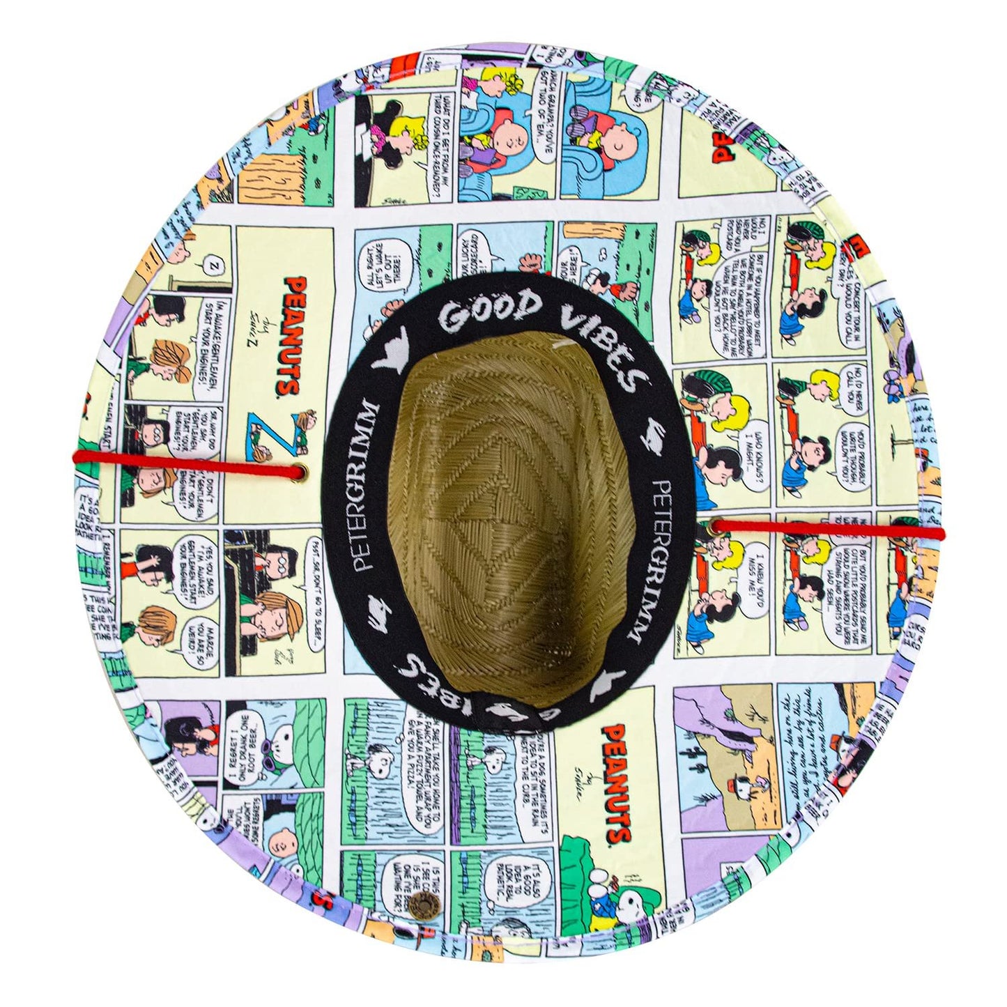 Peter Grimm Peanuts Cartoon Collection, Lifeguard Sun Protetction Straw Sun Hats