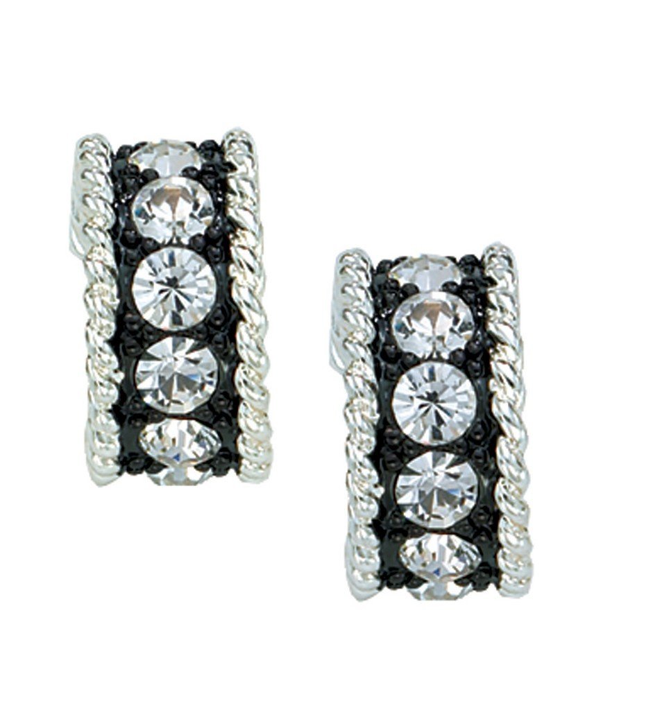 Montana Silversmiths Women's Rhinestone Ring Earrings Silver One Size