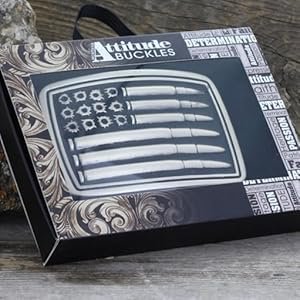 Montana Silversmiths 2nd Amendment Series Attitude Western Belt Buckle (Silver Bullet Flag - Antiqued Silver)