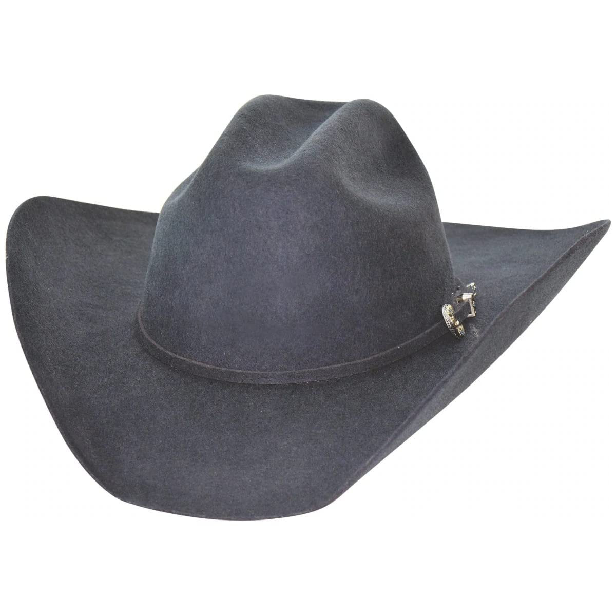 Bullhide Montecarlo mens Felt Collection Kingman 4x Premium Wool Western Cowboy Hat, 4" Brim