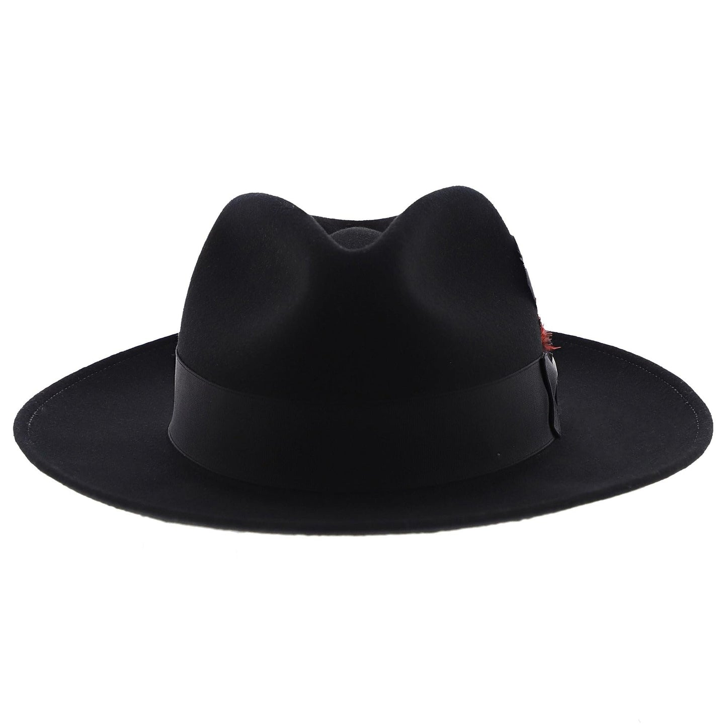 Stetson Men's Gurnee Crushable Soft Wool Felt Fedora Hat | Can Be Packed in a Travel Bag | Grosgrain Ribbon Hatband