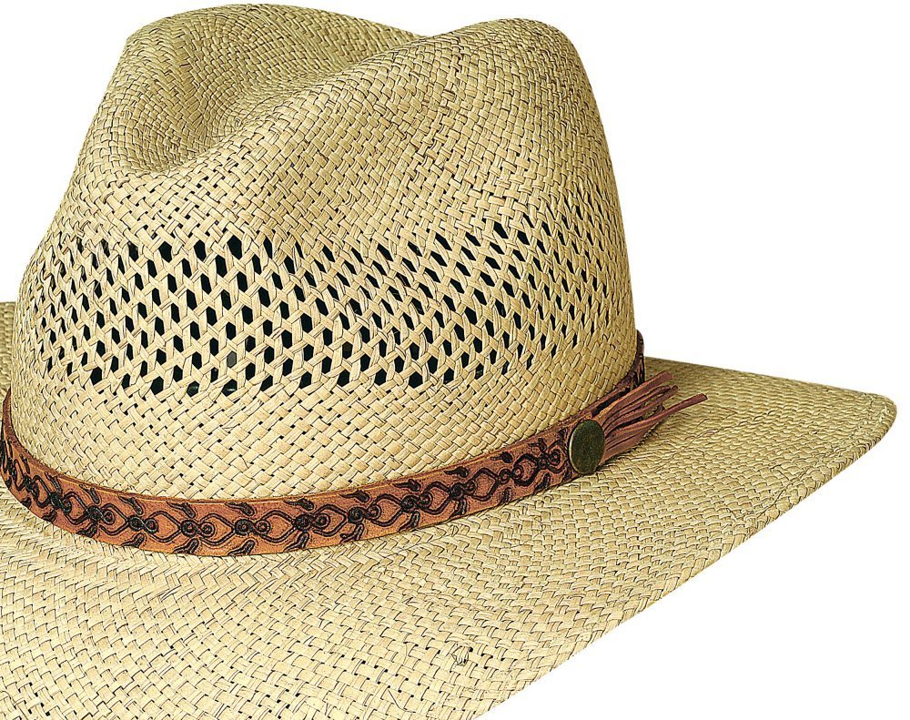 Bullhide "Tropical Breeze" Panama Straw Vented Aussie Hat