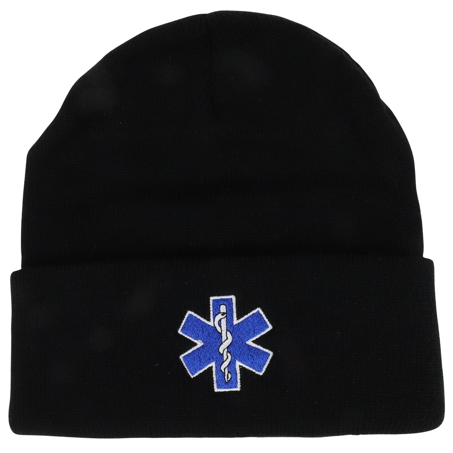 Broner Hats Military and Law Enforcement Watch Cap Cuff Beanie (One Size, EMT Black)