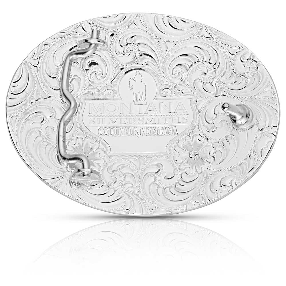 Montana Silversmiths Silver Belt Buckle