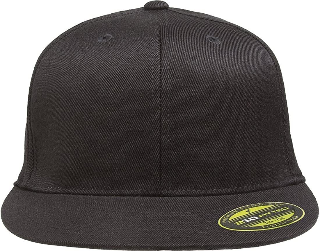 Flexfit Men's 210 Fitted Flat Bill Cap Hat