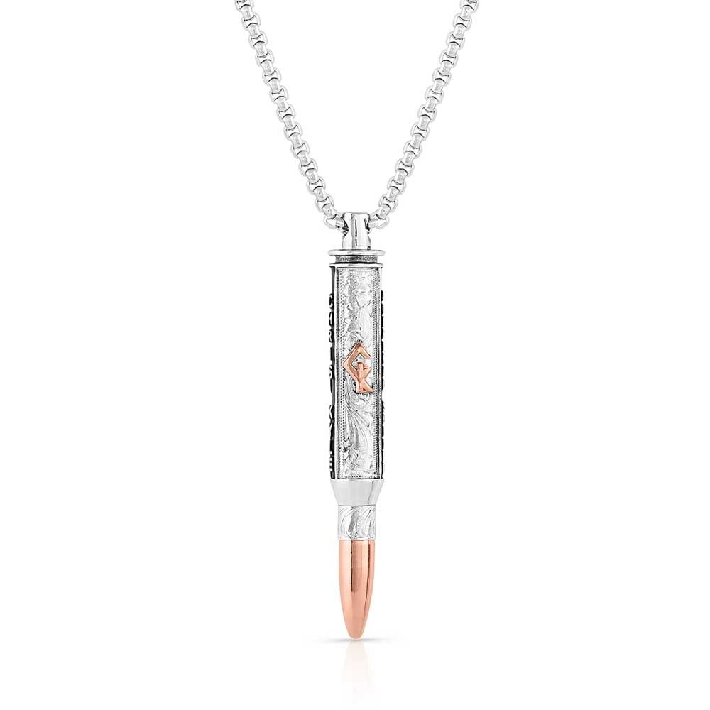Montana Silversmiths Chris Kyle Officially Licensed Men's Necklace (I'll Cover You Sniper Bullet)