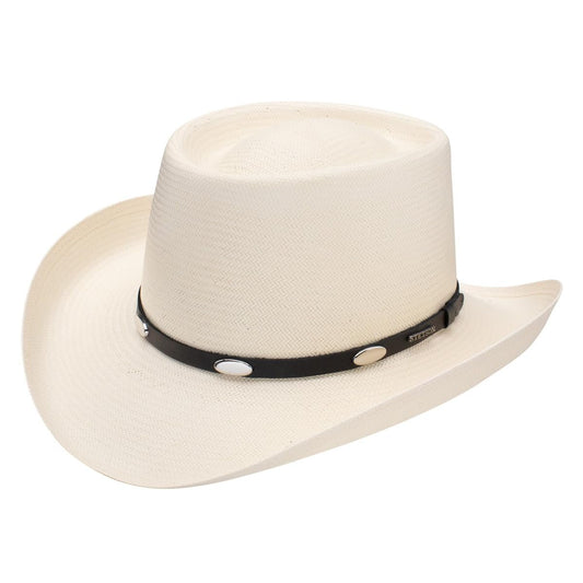 Stetson 10X Royal Flush Straw Cowboy Hat (US, Numeric, 6 7/8, Natural)