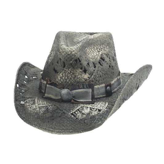 Bullhide Fashion Straw Collection Golden Girl Cowboy Black Hat