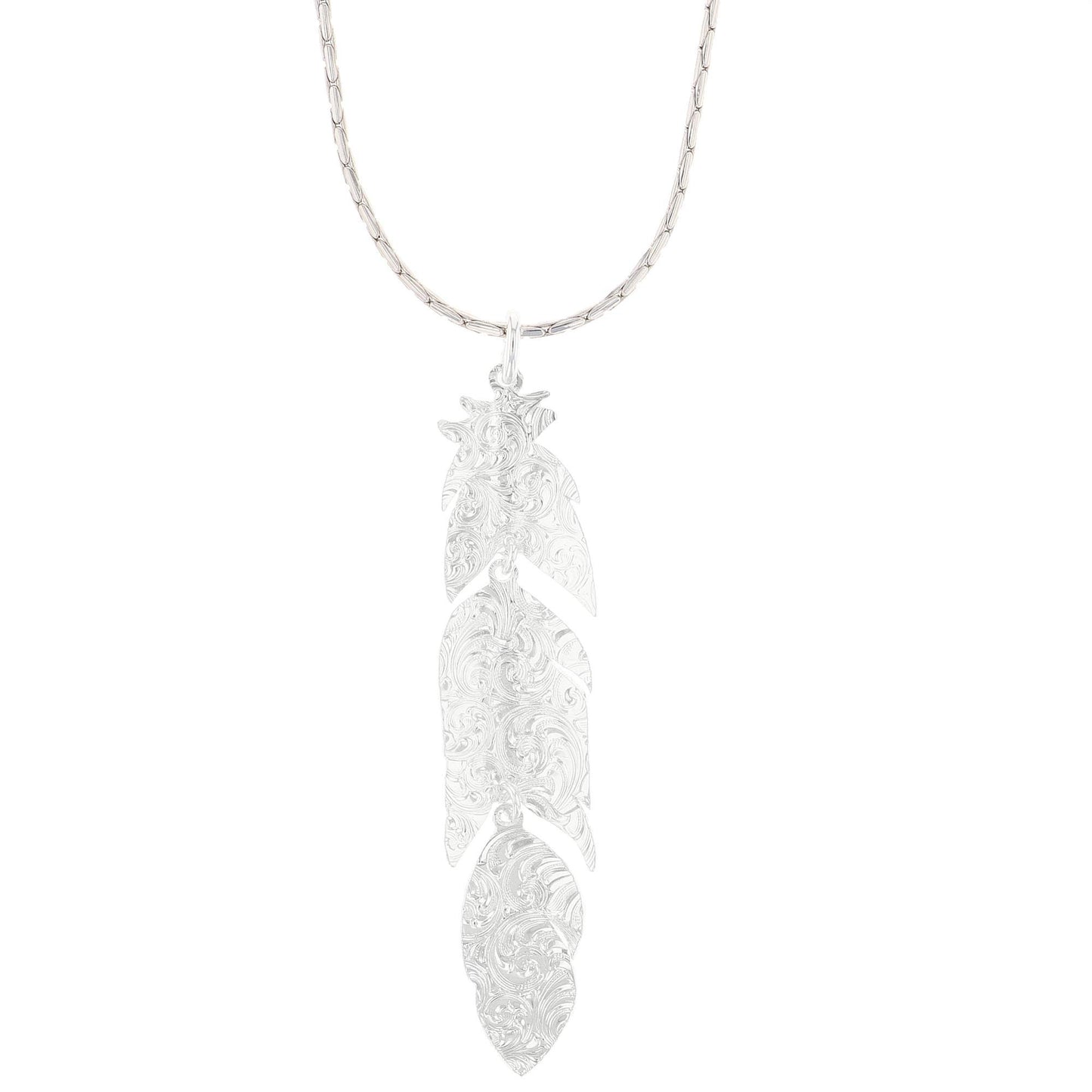 Montana Silversmiths Western Lifestyle Feather Necklace (Rose Gold Plume)