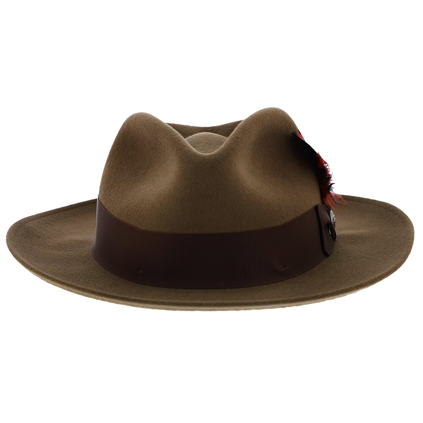 Stetson Men's Gurnee Crushable Soft Wool Felt Fedora Hat | Can Be Packed in a Travel Bag | Grosgrain Ribbon Hatband