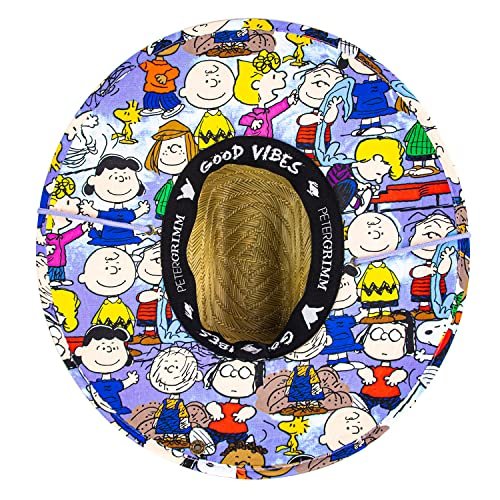 Peter Grimm Peanuts Cartoon Collection, Lifeguard Sun Protetction Straw Sun Hats