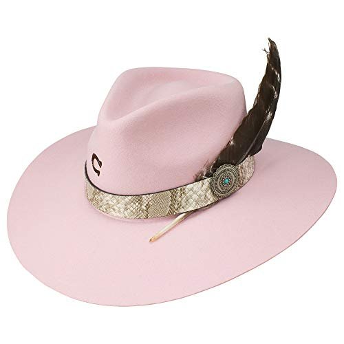Charlie 1 Horse Women's Sidewinder Cowboy Hat, Pink - XL