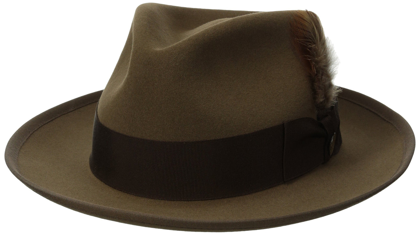 Stetson Men's Whippet Royal Deluxe Fur Felt Hat, Caribou, 7.25